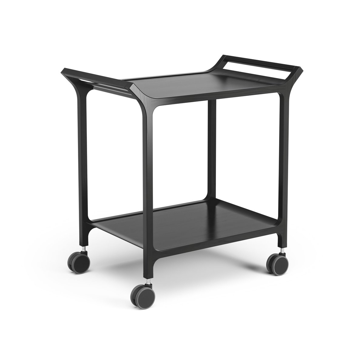 Swedese Teatime serving trolley Ash black glazed