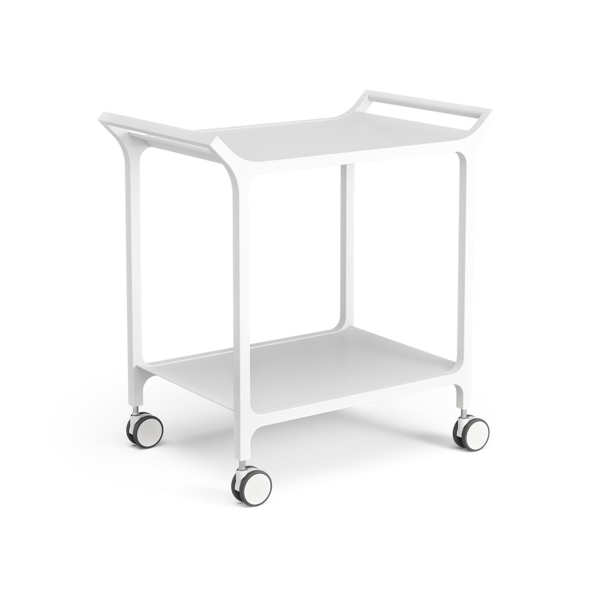 Swedese Teatime serving trolley Ash White glazed