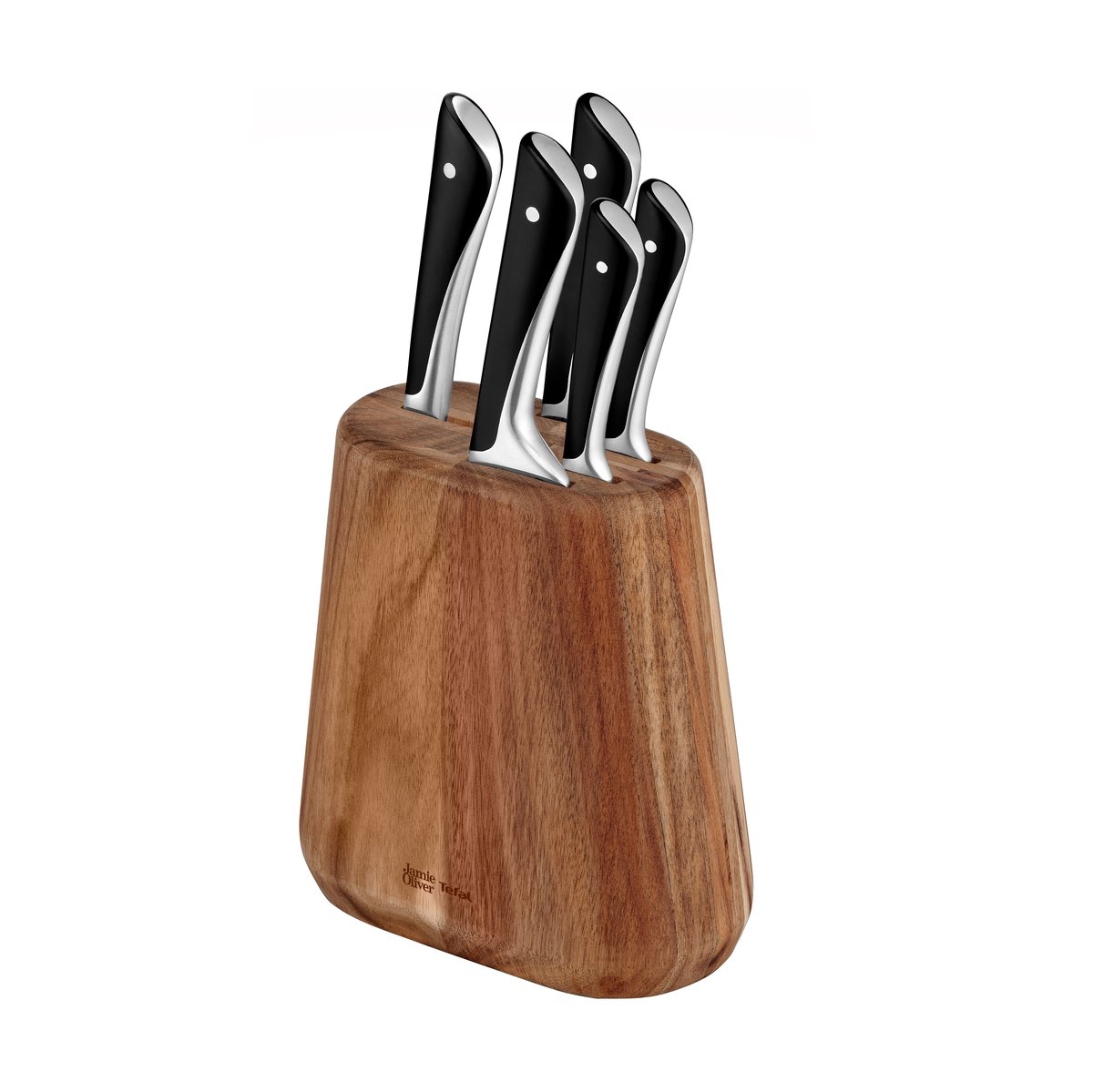 Tefal Jamie Oliver knife set with knife block 6 pieces