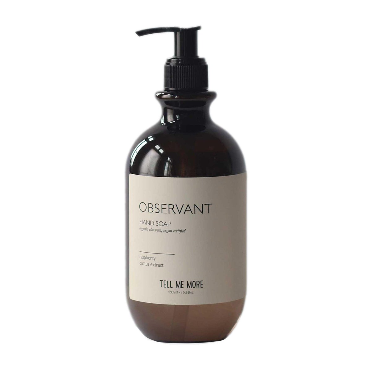 Tell Me More Hand soap 480 ml Observant | Scandinavian Design | Soaps & creams | Brown