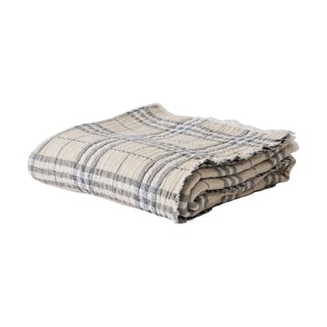 Milton cotton throw 140x200 cm - Beige-white-dark grey - Tell Me More