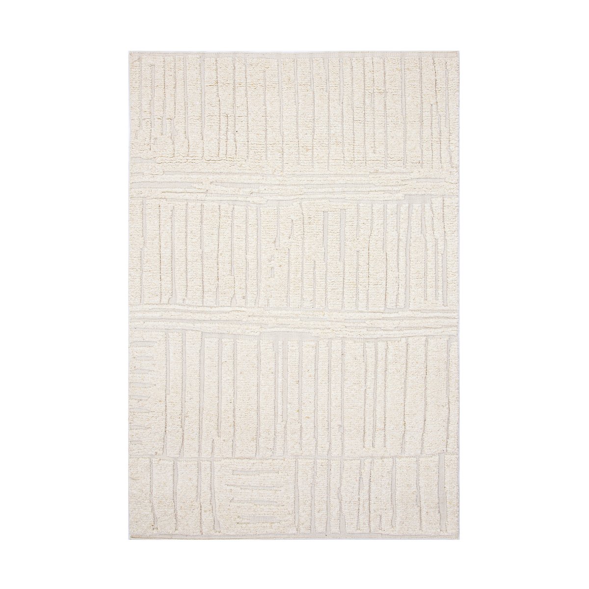 Tell Me More Sandnes wool rug White, 200x300 cm