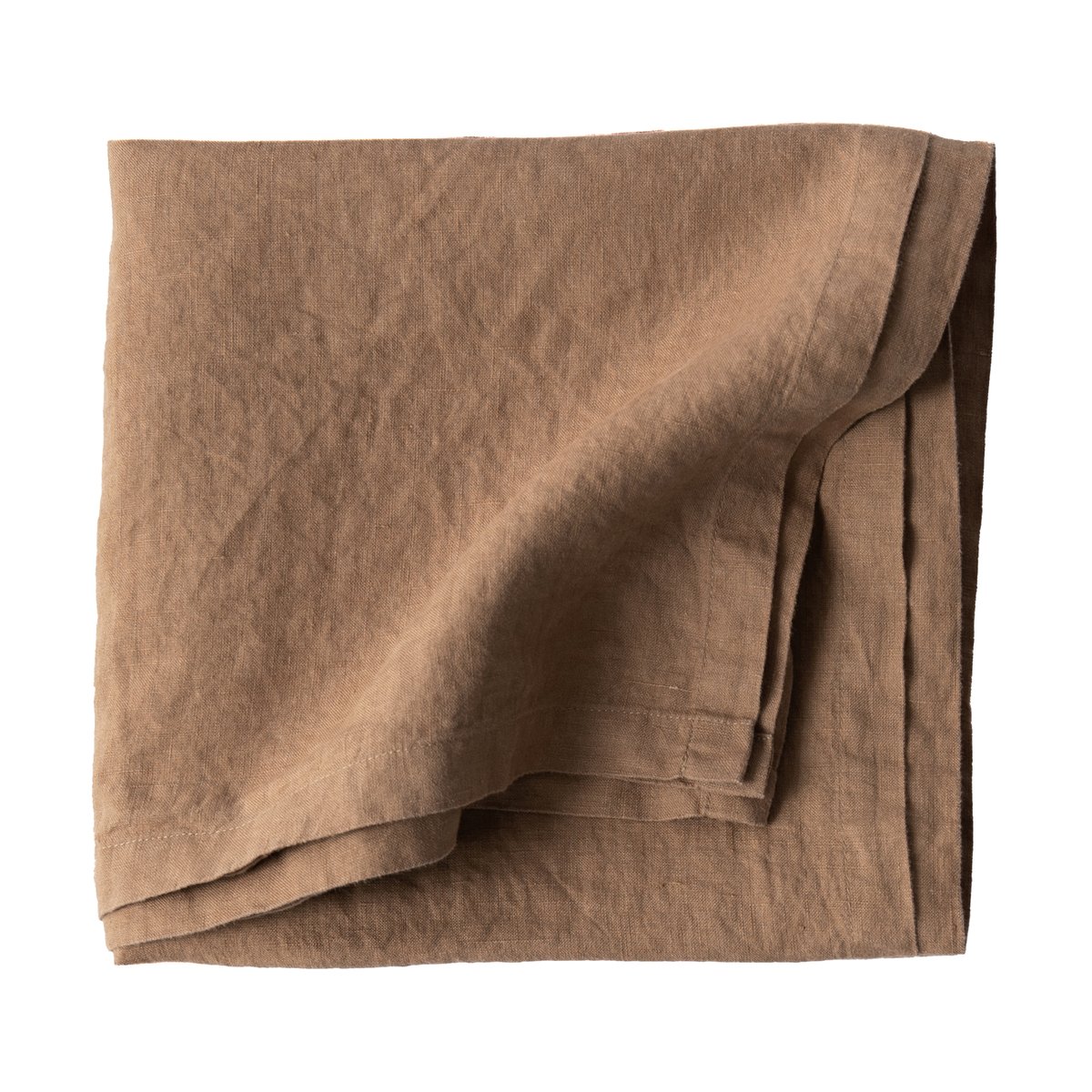 Tell Me More Tablecloth linen 175x175 cm Hazelnut