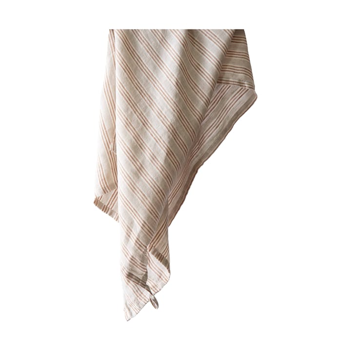 Tell me more kitchen towel linen 50x70 cm, Hazelnut stripe Tell Me More