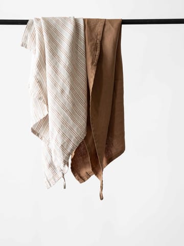 Tell me more kitchen towel linen 50x70 cm - Hazelnut - Tell Me More