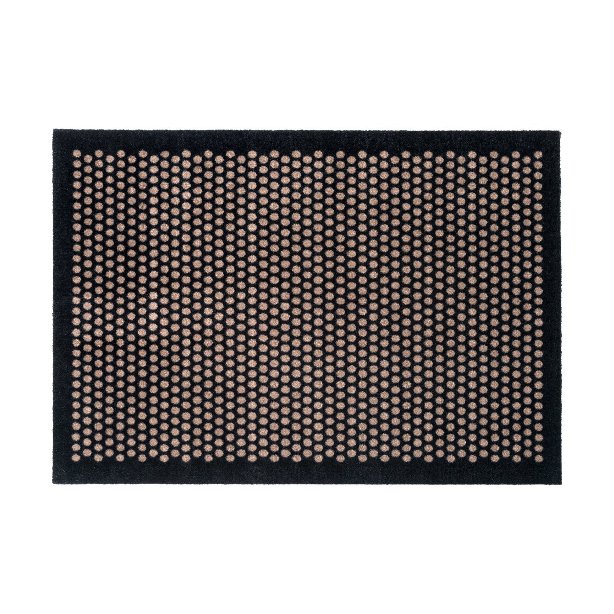 tica copenhagen Dot hallway rug Black-sand. 90x130 cm