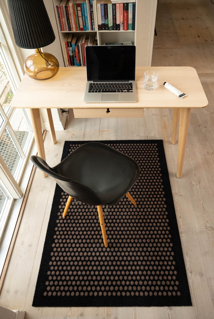 Dot hallway rug, Black-sand. 90x130 cm tica copenhagen