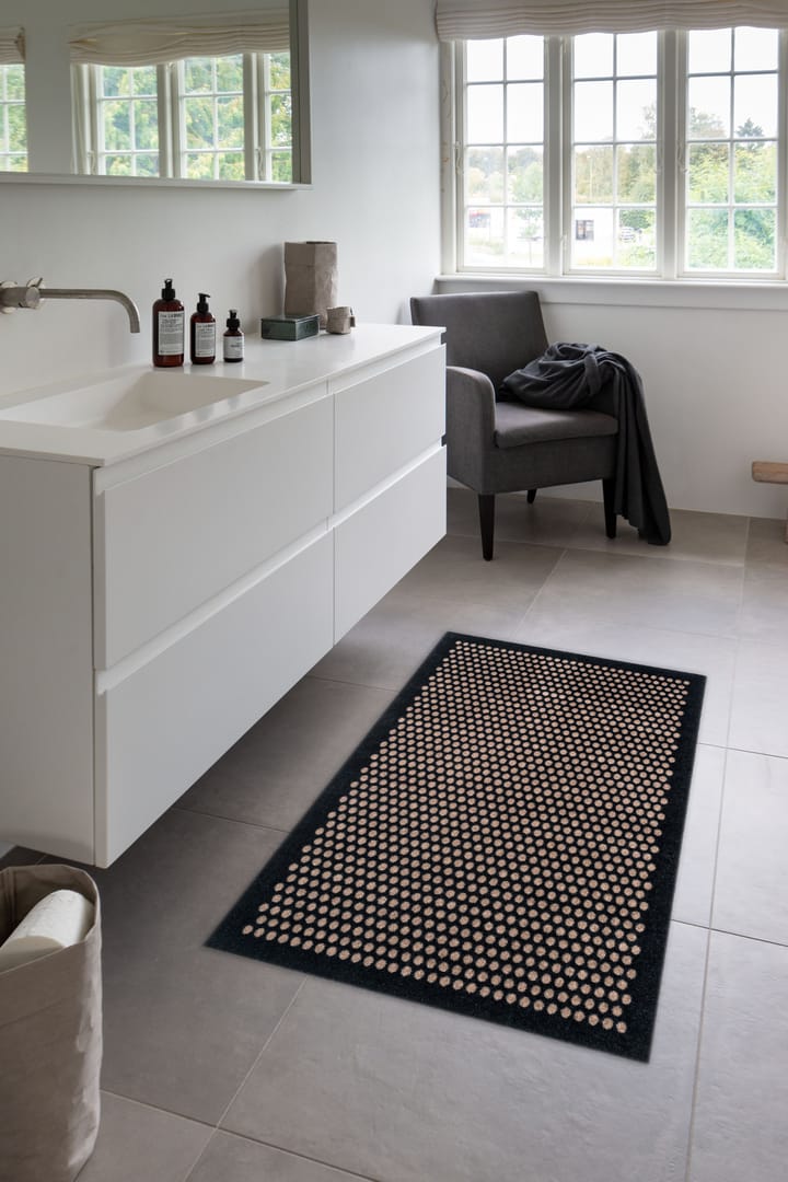 Dot hallway rug, Black-sand. 90x130 cm tica copenhagen