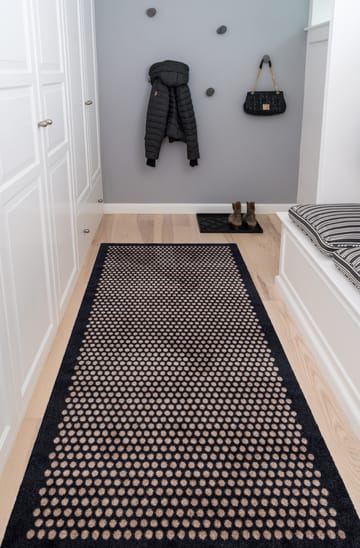 Dot hallway rug - Black-sand. 90x200 cm - tica copenhagen