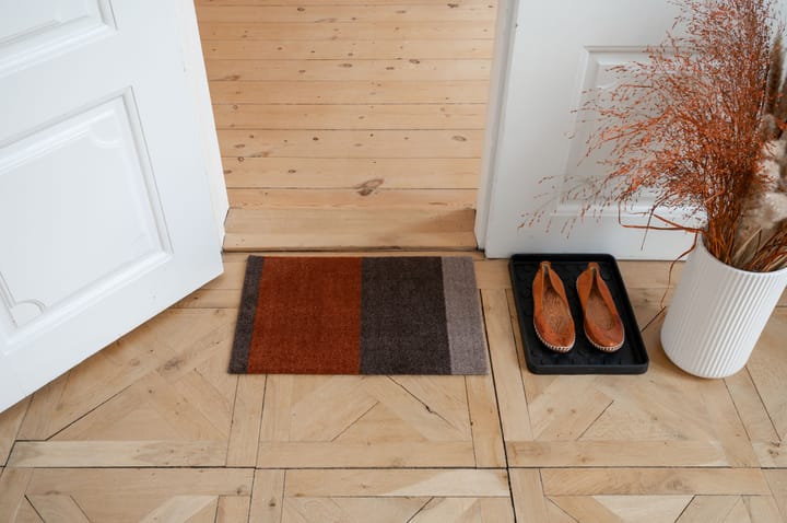 Stripes by tica. horizontal. doormat, Brown-terracotta. 40x60 cm tica copenhagen