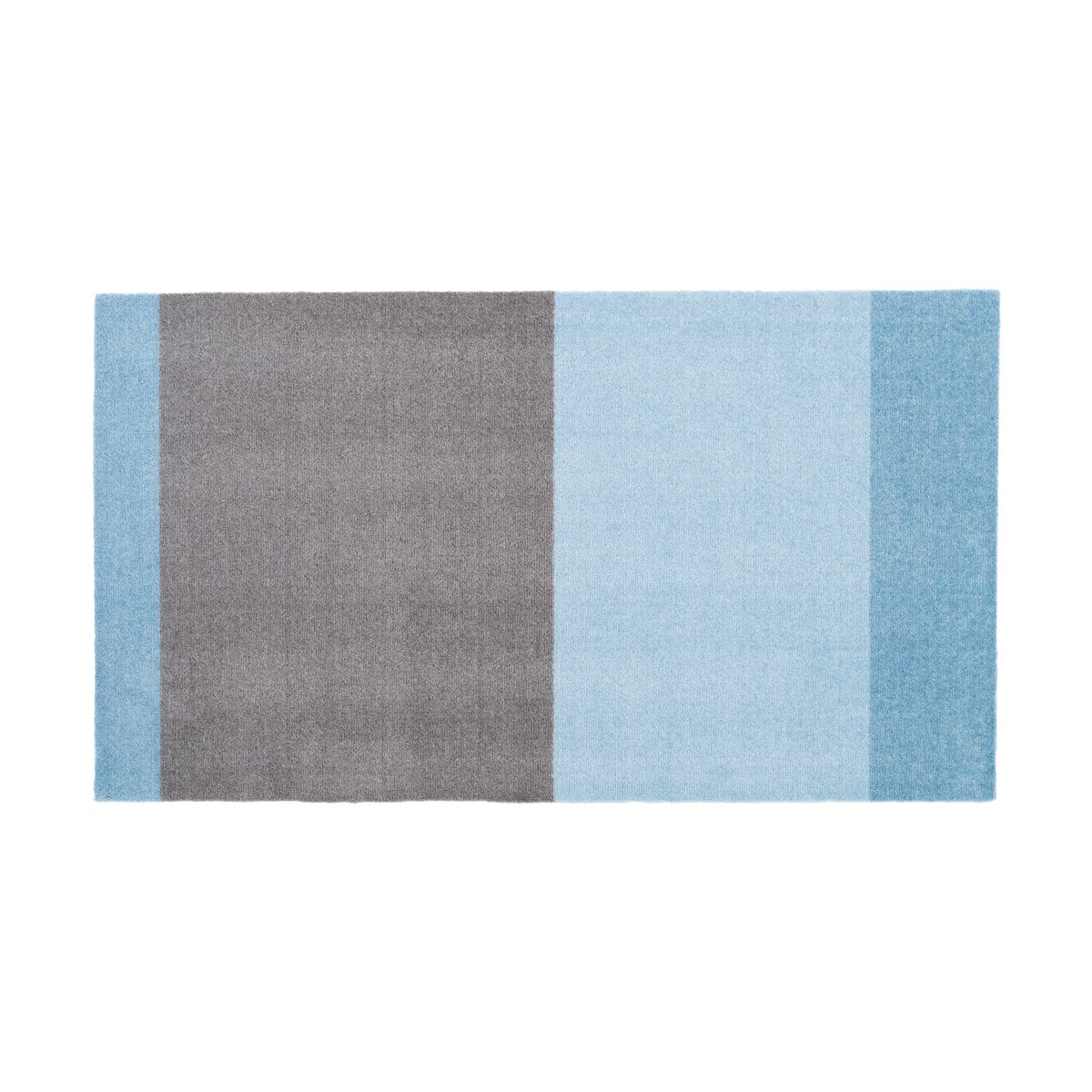 tica copenhagen Stripes by tica. horizontal. hallway rug Blue-steel grey. 67x120 cm