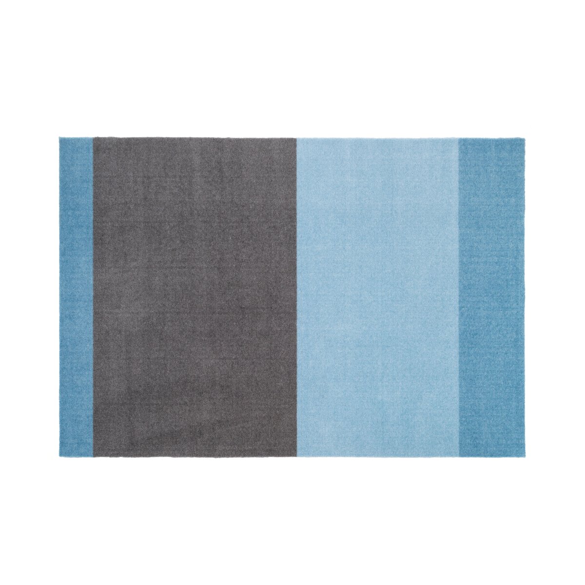 tica copenhagen Stripes by tica. horizontal. hallway rug Blue-steel grey. 90x130 cm