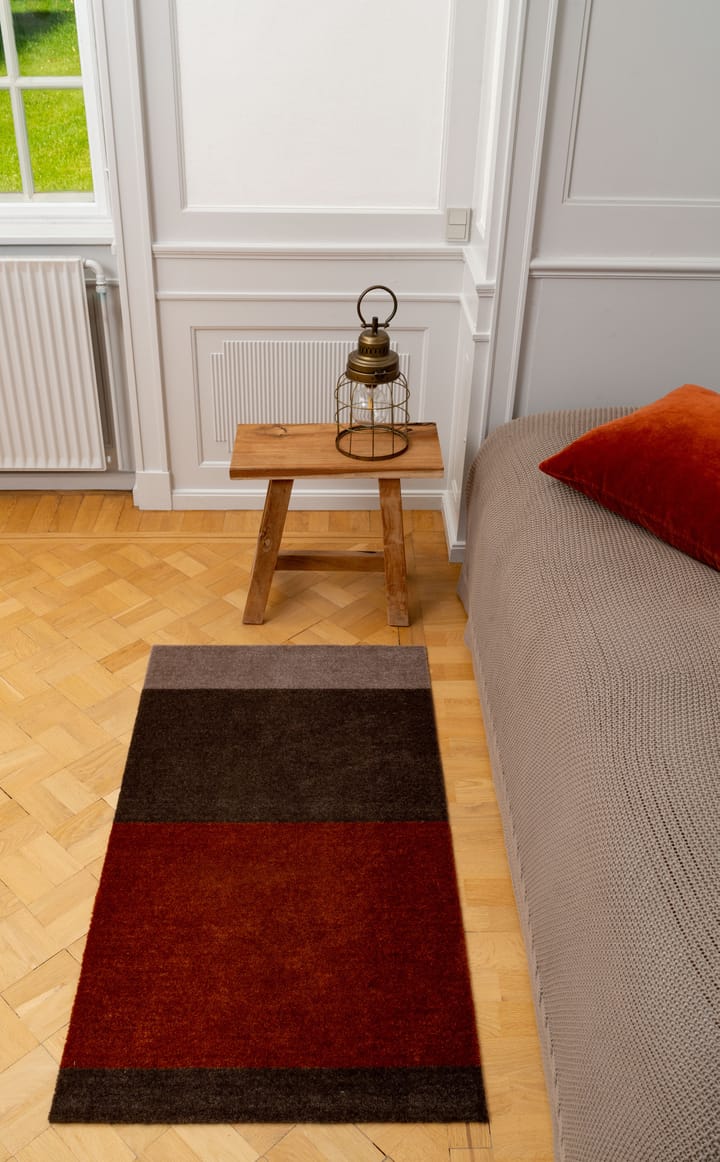 Stripes by tica. horizontal. hallway rug - Brown-terracotta67x120 cm - tica copenhagen