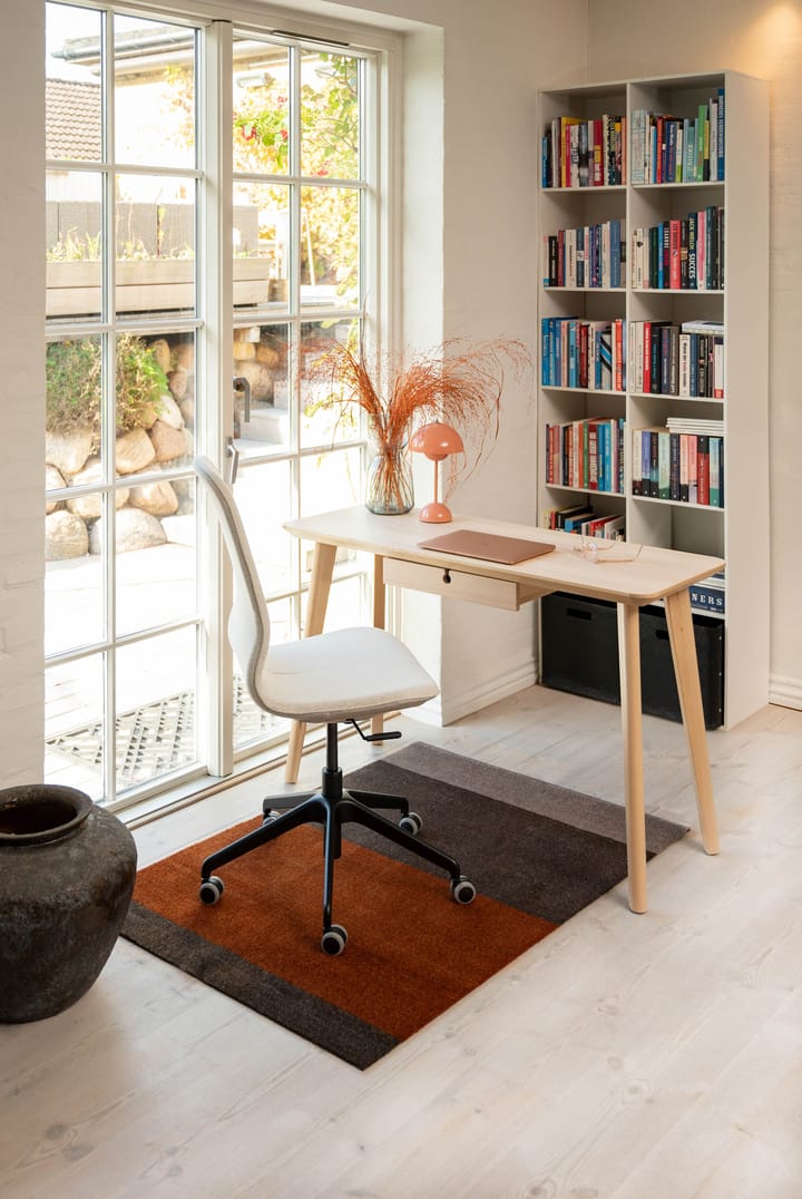 Stripes by tica. horizontal. hallway rug, Brown-terracotta90x130 cm tica copenhagen