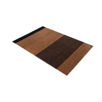 Stripes by tica. horizontal. hallway rug - Cognac-dark brown-black, 90x130 cm - tica copenhagen