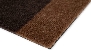 Stripes by tica. horizontal. hallway rug - Cognac-dark brown-black, 90x130 cm - tica copenhagen