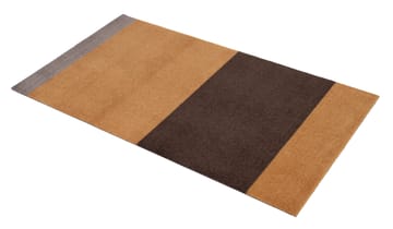 Stripes by tica. horizontal. hallway rug - Dijon-brown-sand. 67x120 cm - tica copenhagen