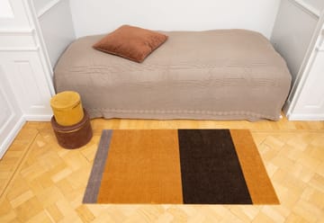 Stripes by tica. horizontal. hallway rug - Dijon-brown-sand. 67x120 cm - tica copenhagen