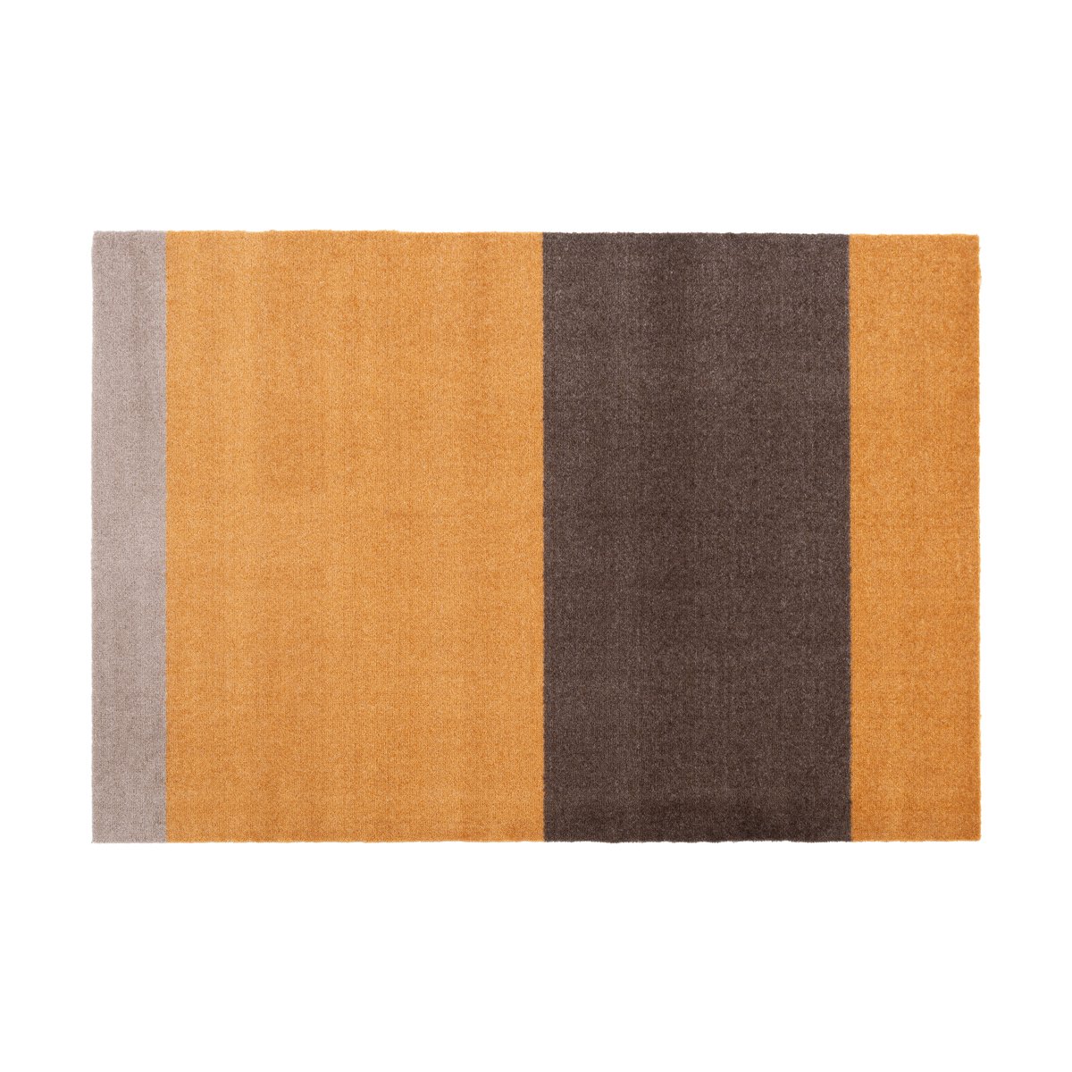 tica copenhagen Stripes by tica. horizontal. hallway rug Dijon-brown-sand. 90x130 cm