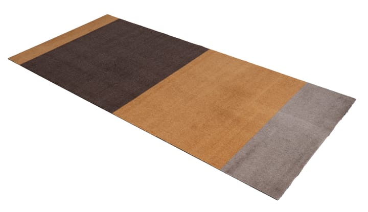 Stripes by tica. horizontal. hallway rug - Dijon-brown-sand. 90x200 cm - tica copenhagen