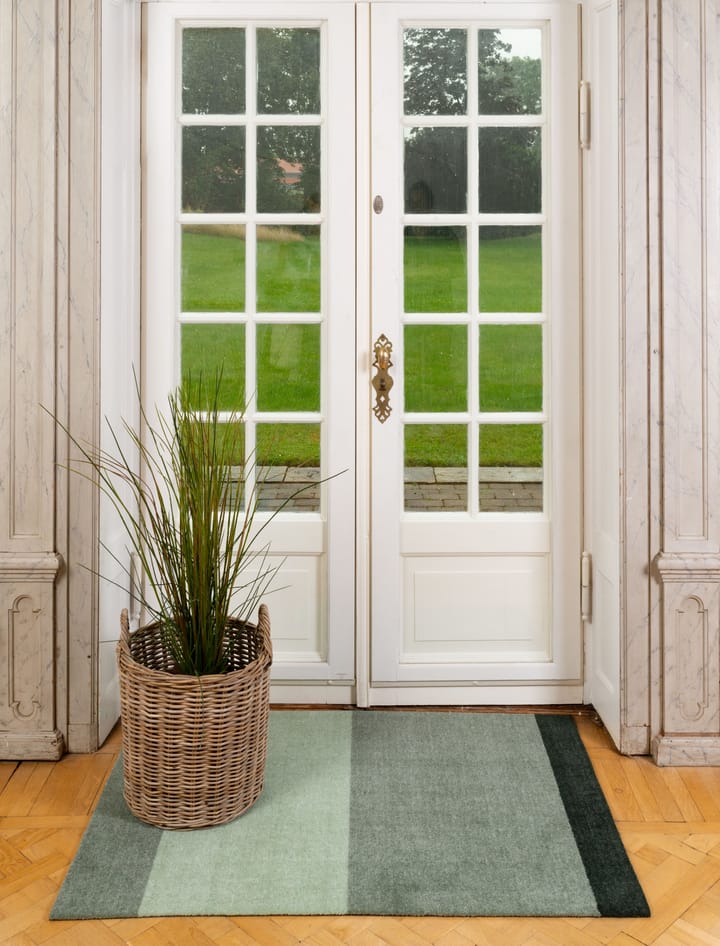 Stripes by tica. horizontal. hallway rug, Green. 90x130 cm tica copenhagen