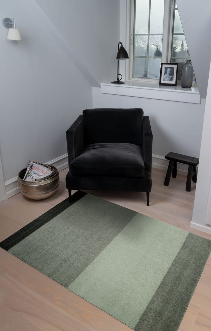 Stripes by tica. horizontal. hallway rug, Green. 90x130 cm tica copenhagen