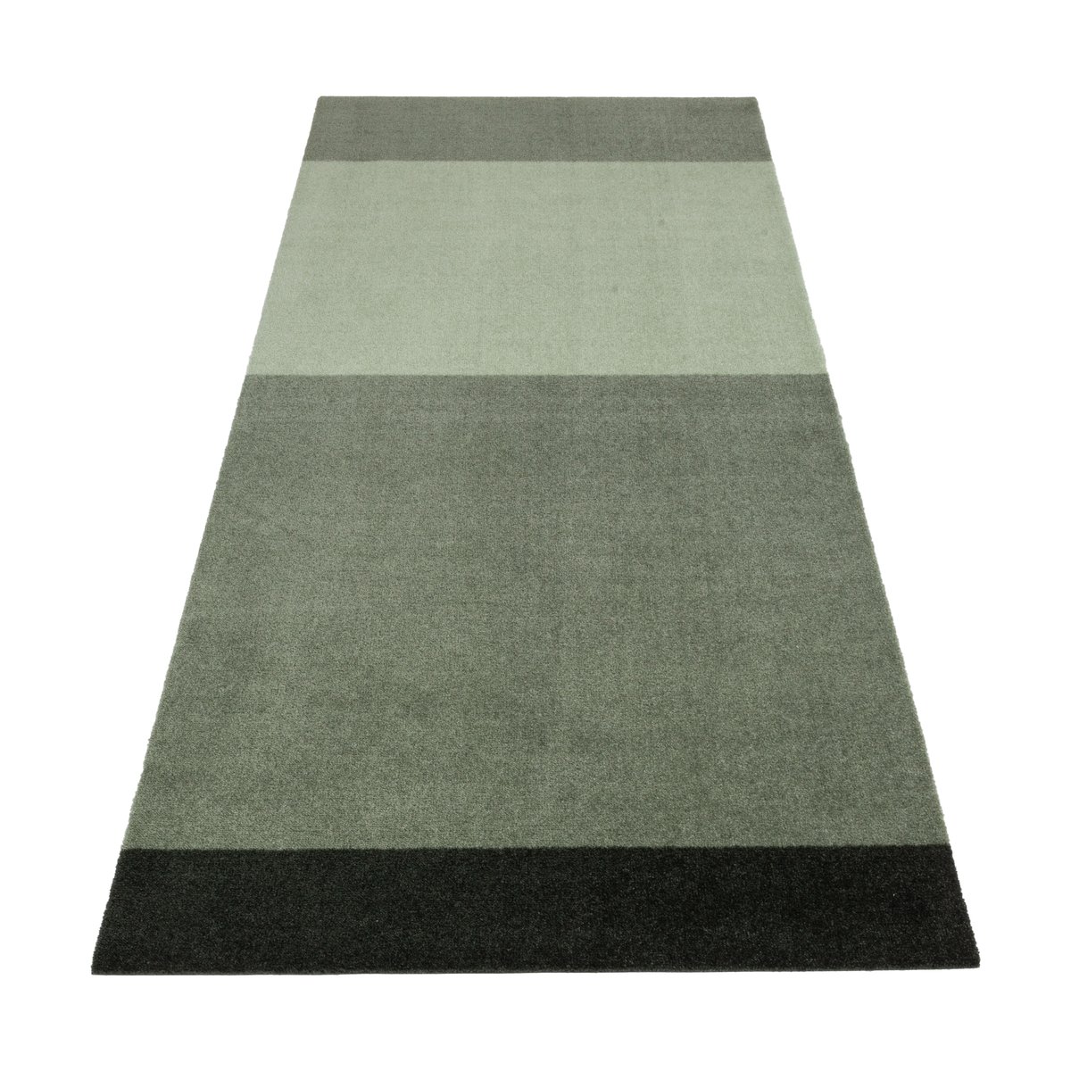 tica copenhagen Stripes by tica. horizontal. hallway rug Green. 90x200 cm