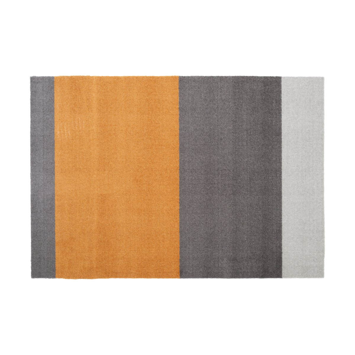 tica copenhagen Stripes by tica. horizontal. hallway rug Grey-grey-dijon. 90x130 cm