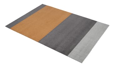 Stripes by tica. horizontal. hallway rug - Grey-grey-dijon. 90x130 cm - tica copenhagen