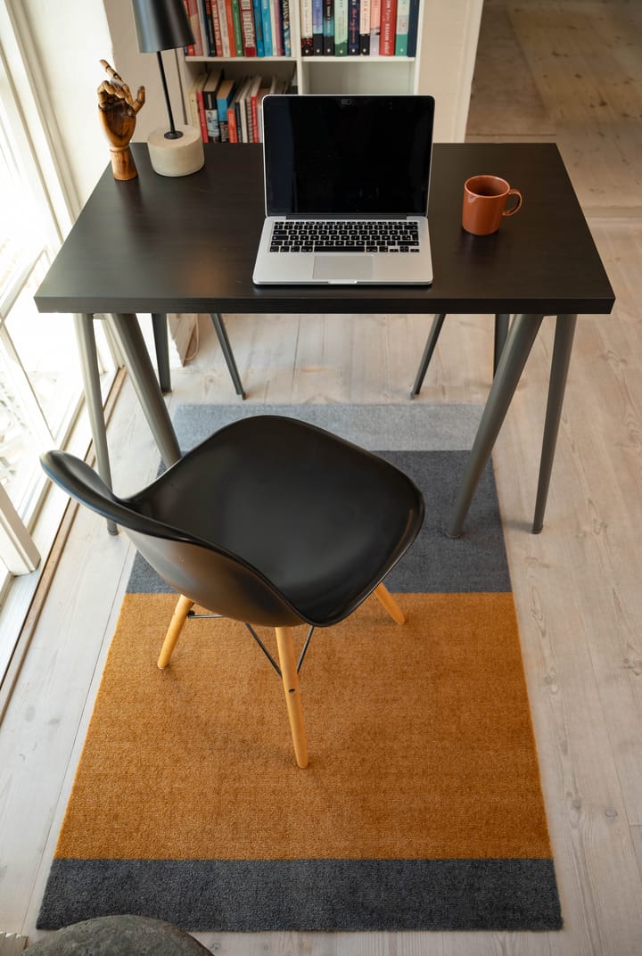 Stripes by tica. horizontal. hallway rug, Grey-grey-dijon. 90x130 cm tica copenhagen