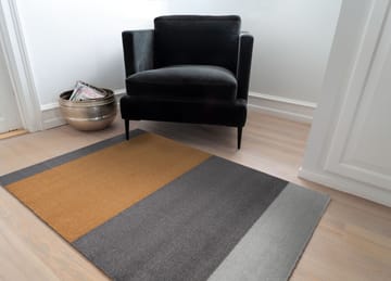 Stripes by tica. horizontal. hallway rug - Grey-grey-dijon. 90x130 cm - tica copenhagen