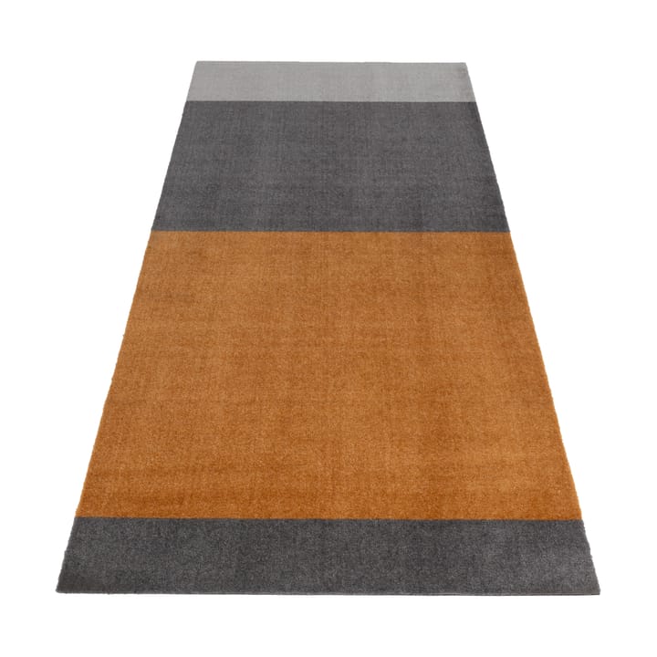 Stripes by tica. horizontal. hallway rug - Grey-grey-dijon. 90x200 cm - tica copenhagen