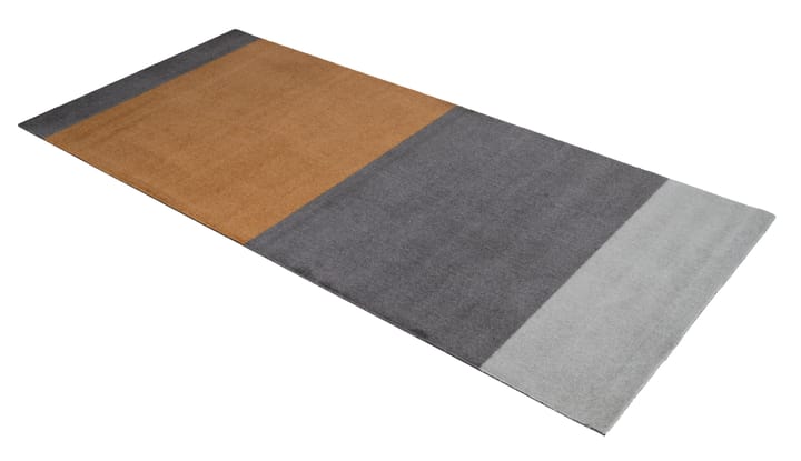 Stripes by tica. horizontal. hallway rug - Grey-grey-dijon. 90x200 cm - tica copenhagen