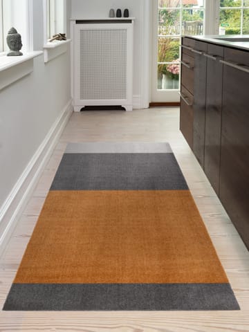 Stripes by tica. horizontal. hallway rug - Grey-grey-dijon. 90x200 cm - tica copenhagen