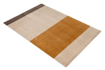 Stripes by tica. horizontal. hallway rug - Ivory-dijon-brown. 90x130 cm - tica copenhagen