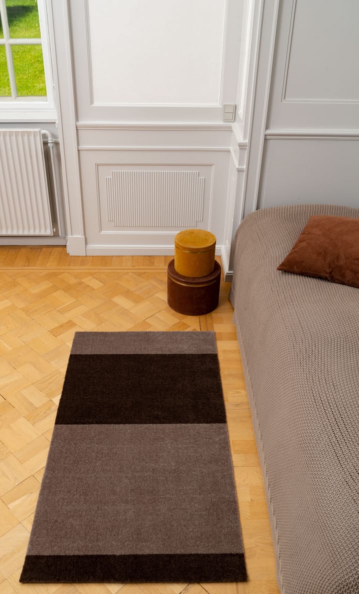 Stripes by tica. horizontal. hallway rug, Sand-brown. 67x120 cm tica copenhagen