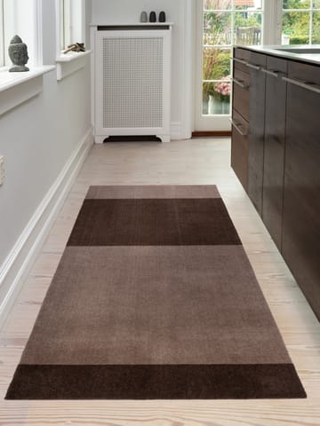 Stripes by tica. horizontal. hallway rug - Sand-brown. 90x200 cm - tica copenhagen