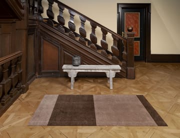 Stripes by tica. horizontal. hallway rug - Sand-brown. 90x200 cm - tica copenhagen