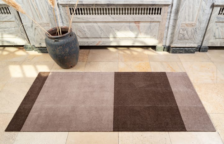 Stripes by tica. horizontal. hallway rug, Sand-brown. 90x200 cm tica copenhagen