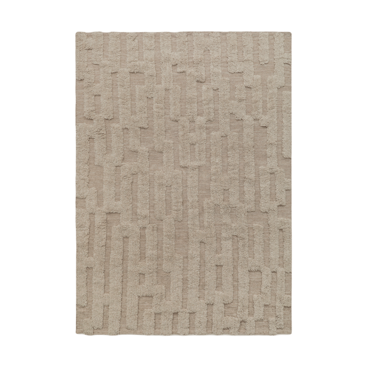 Tinted Bielke wool carpet 160x230 cm Beige-melange