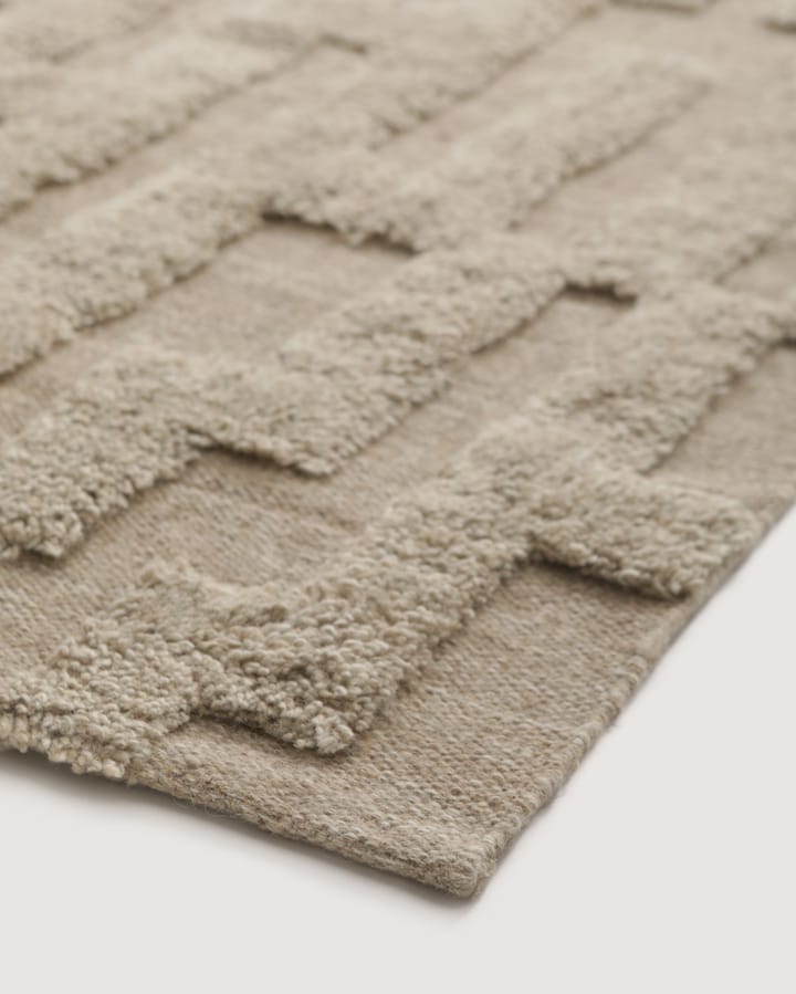 Bielke wool carpet 190x290 cm, Beige-melange Tinted