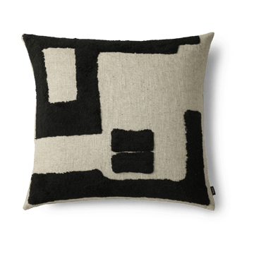 Franck cushion 55x55 cm - Black-white - Tinted