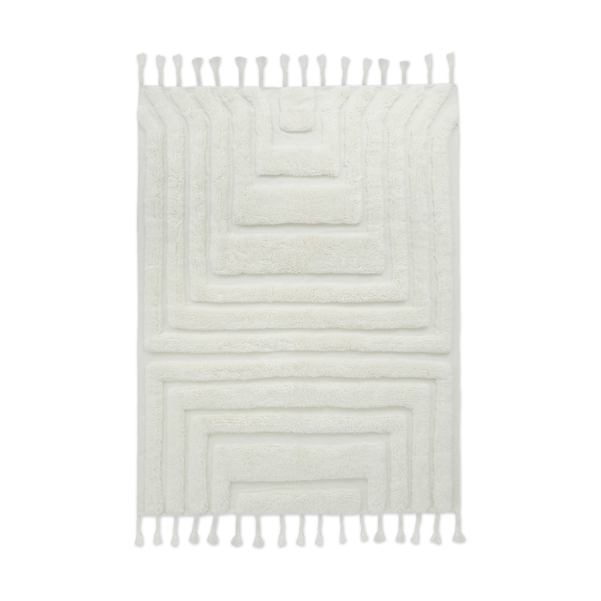 Tinted Kask wool carpet 170x240 cm Offwhite