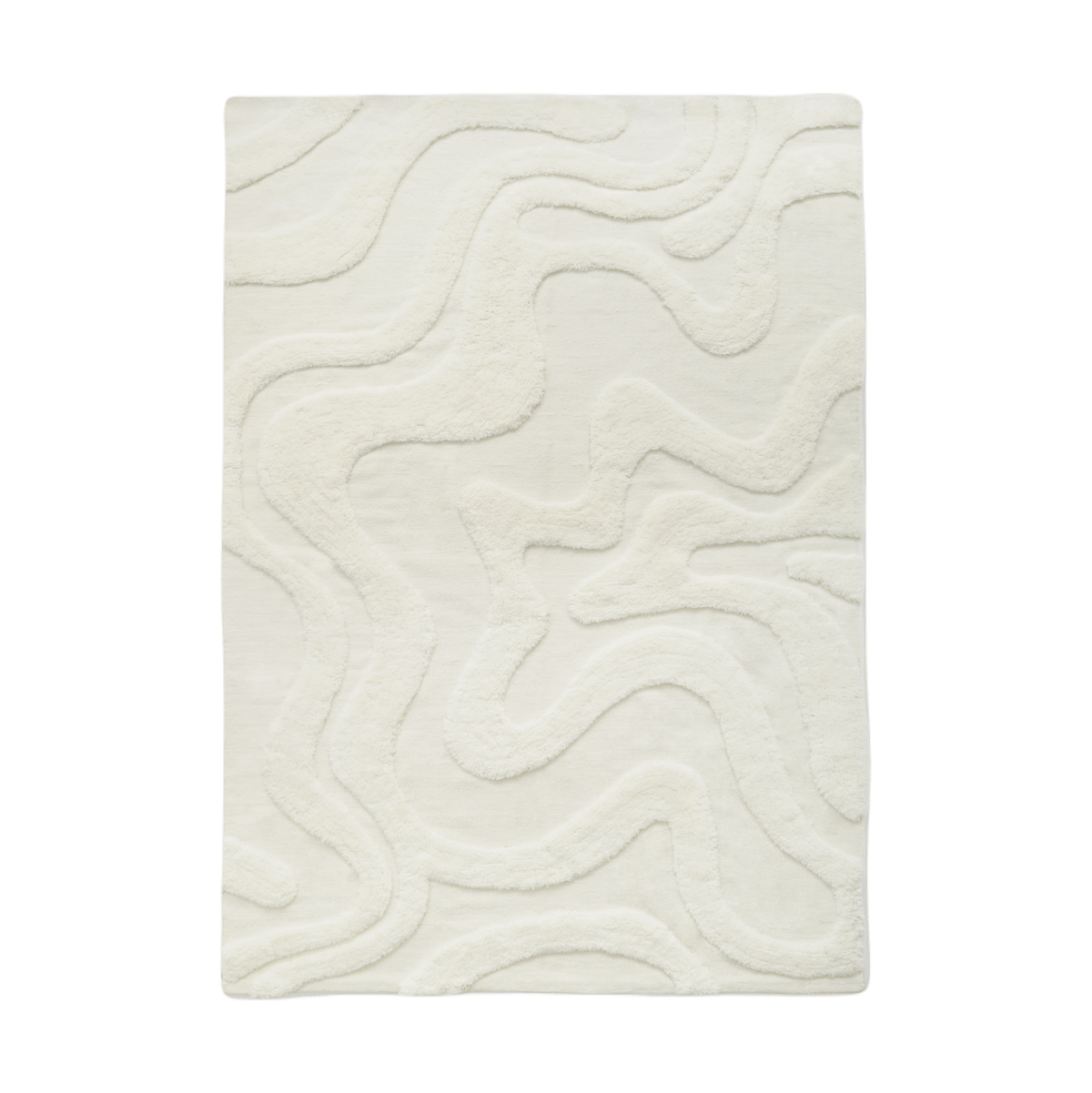 Tinted Norlander wool carpet 180x240 cm Offwhite