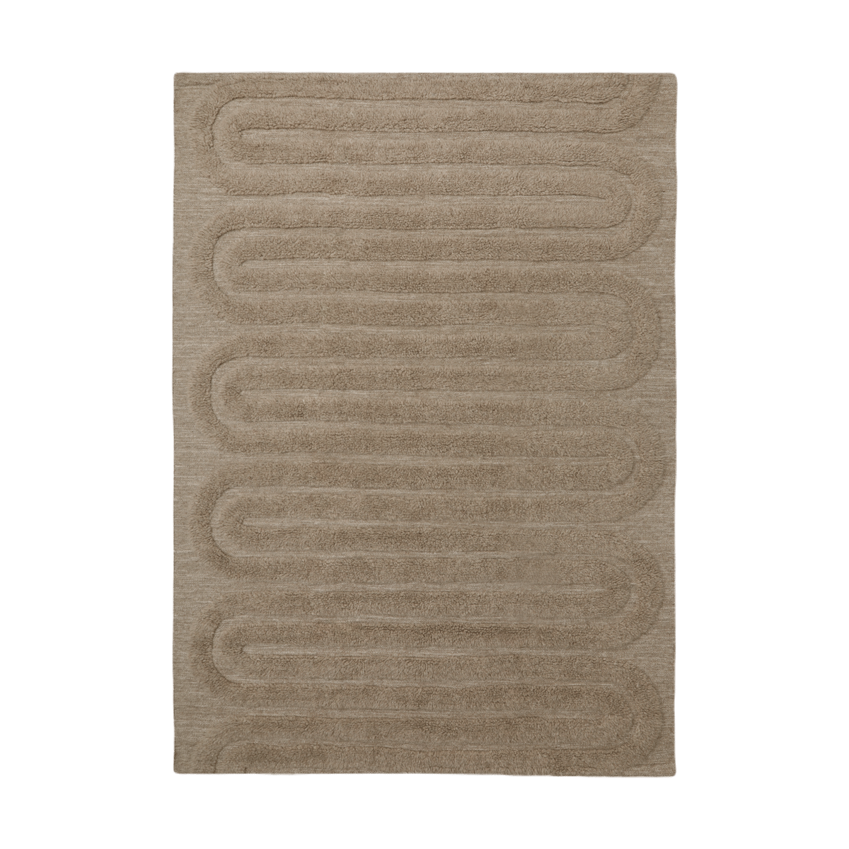 Tinted Riklund wool carpet 160x230 cm Beige-melange