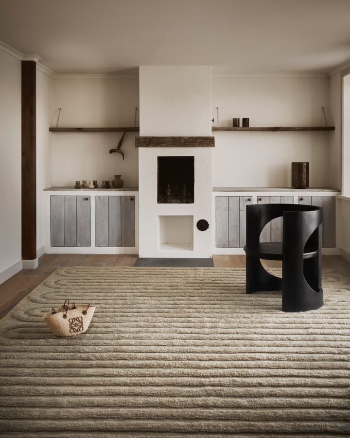 Riklund wool carpet 280x380 cm, Beige-melange Tinted