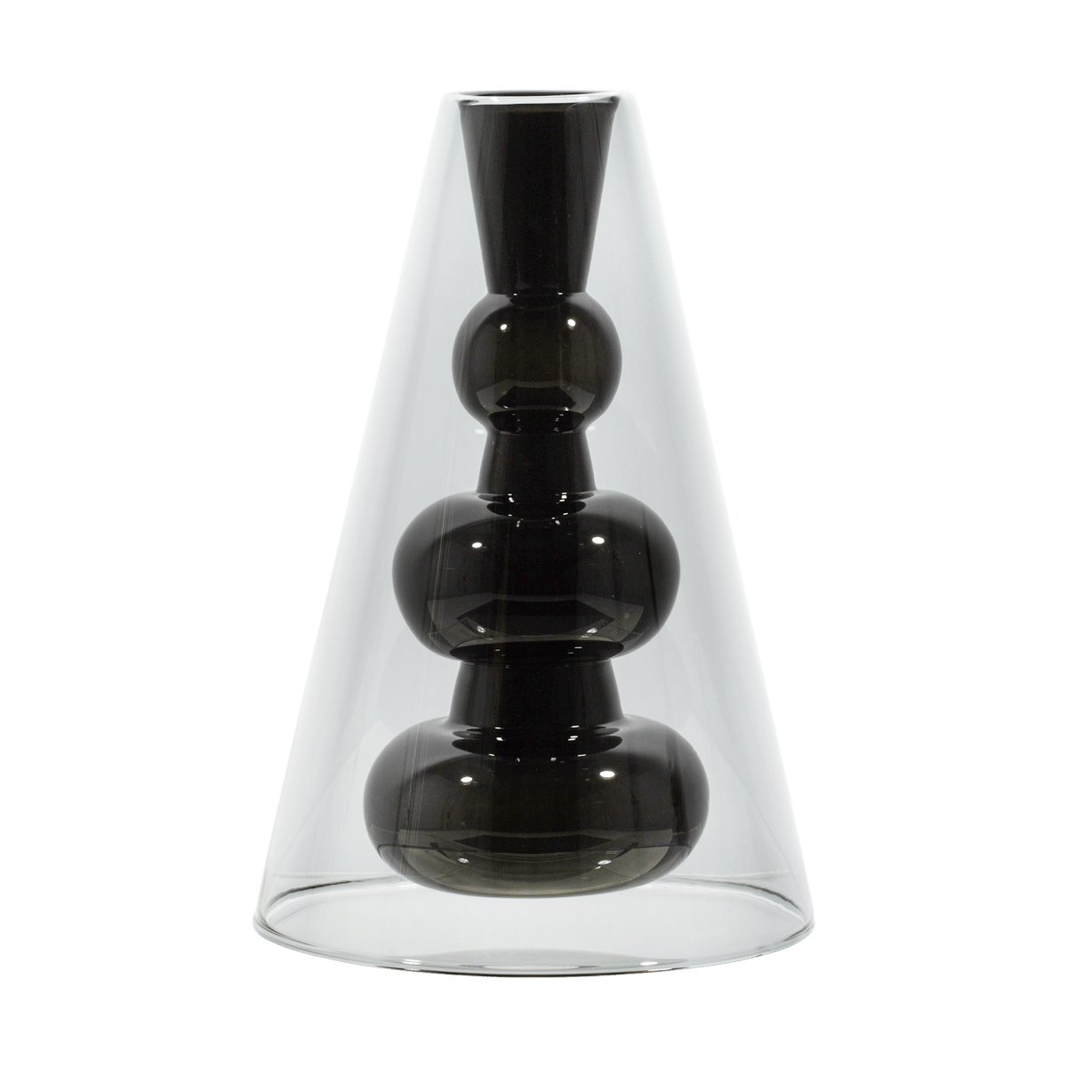 Tom Dixon Bump Cone vase Black