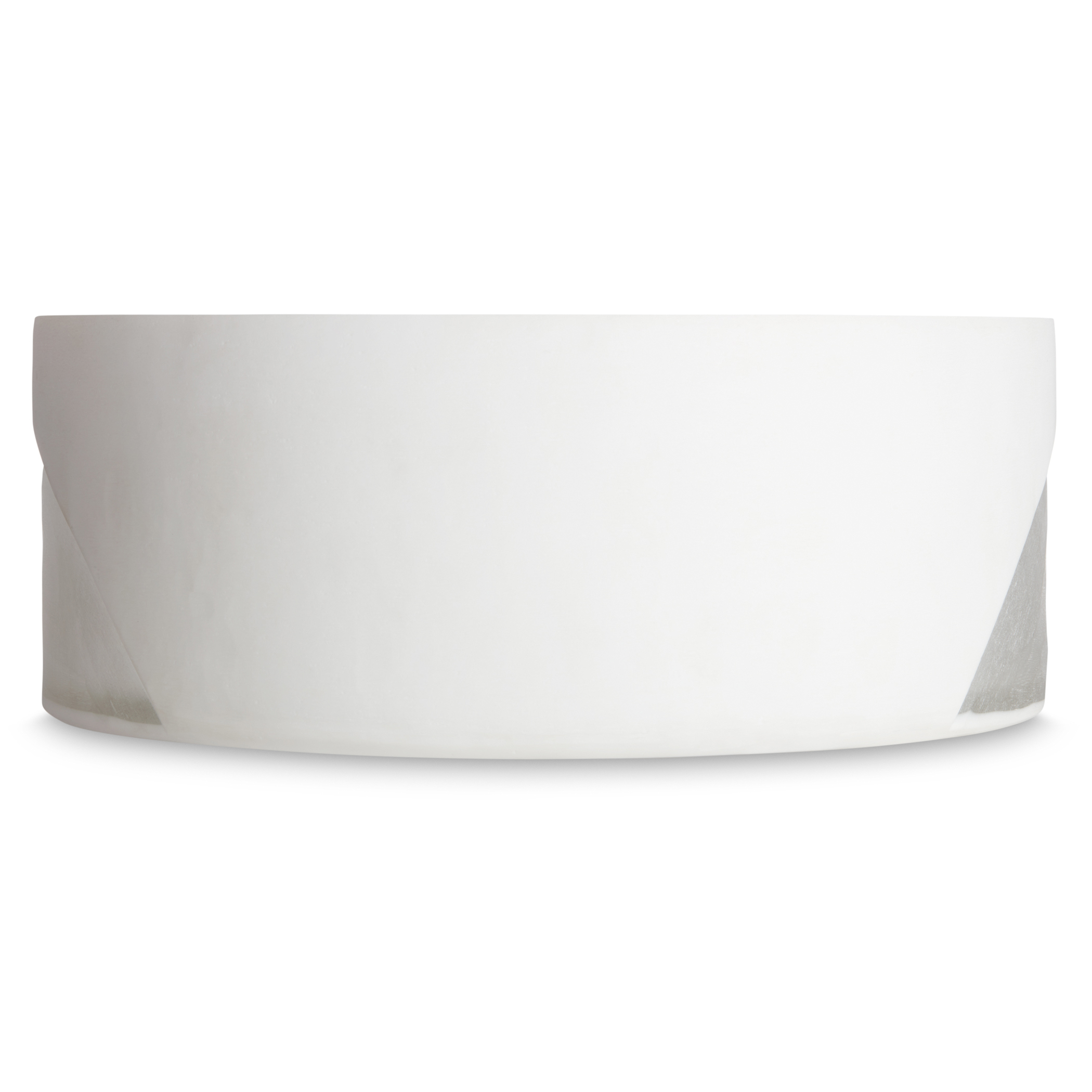 Carved bowl 28 cm, White