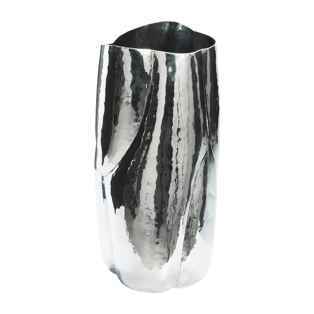 Tom Dixon Cloud vase high Silver