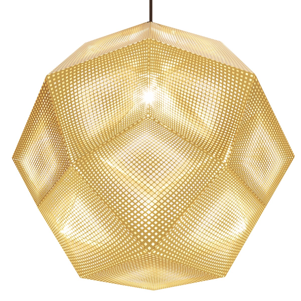 Tom Dixon Etch ceiling lamp 50 cm Brass